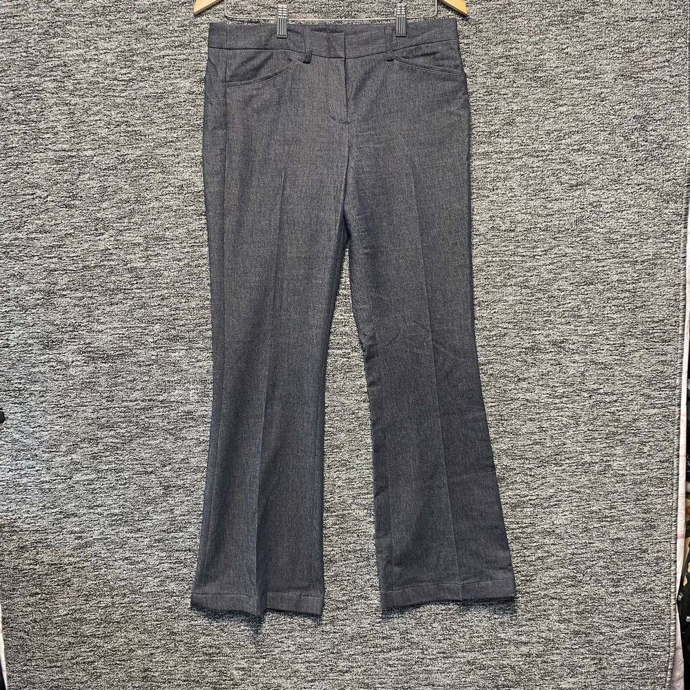 BCBGMAXAZRIA‎ Dress Pants Womens 6 Heather Grey Tailored Bootcut Trousers Work